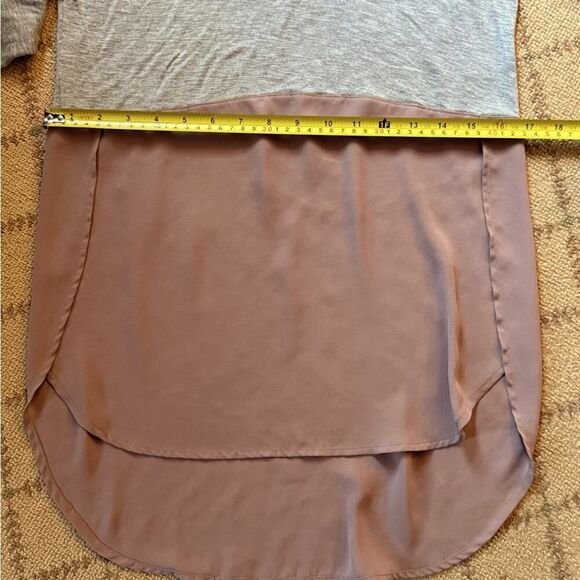 Meadow Rue gray and mauve long sleeve tunic top NWOT XS - Picture 8 of 12